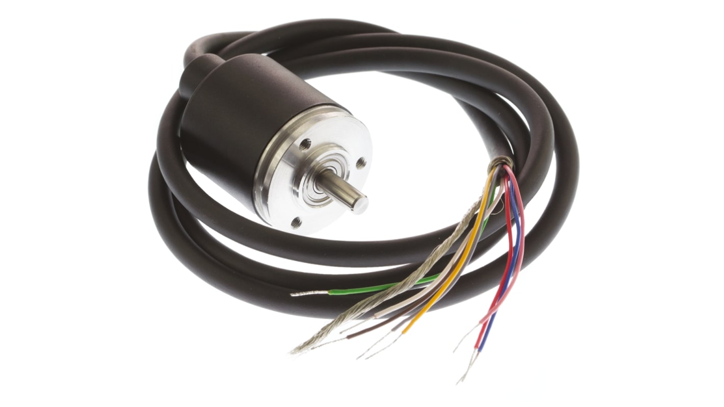 Encoder incrementale Baumer BDK 16.05A500-5-4, 500 impulsi/giro, montaggio a collare, albero 5mm, IP42, RS422 e TTL.