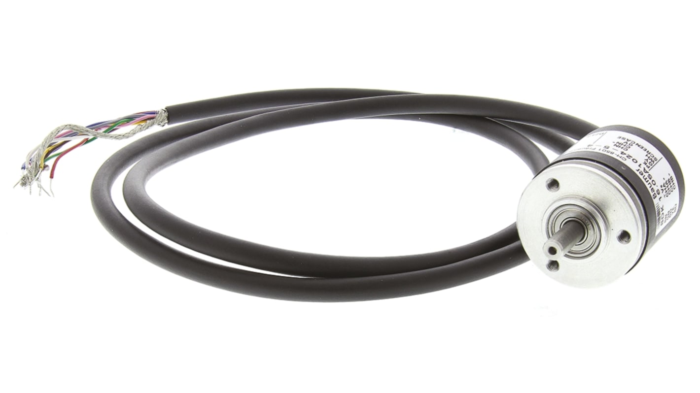 Encoder incrementale Baumer BDK 16.05A1024-5-4, 1024 impulsi/giro, montaggio a collare, albero 5mm, uscita RS422.