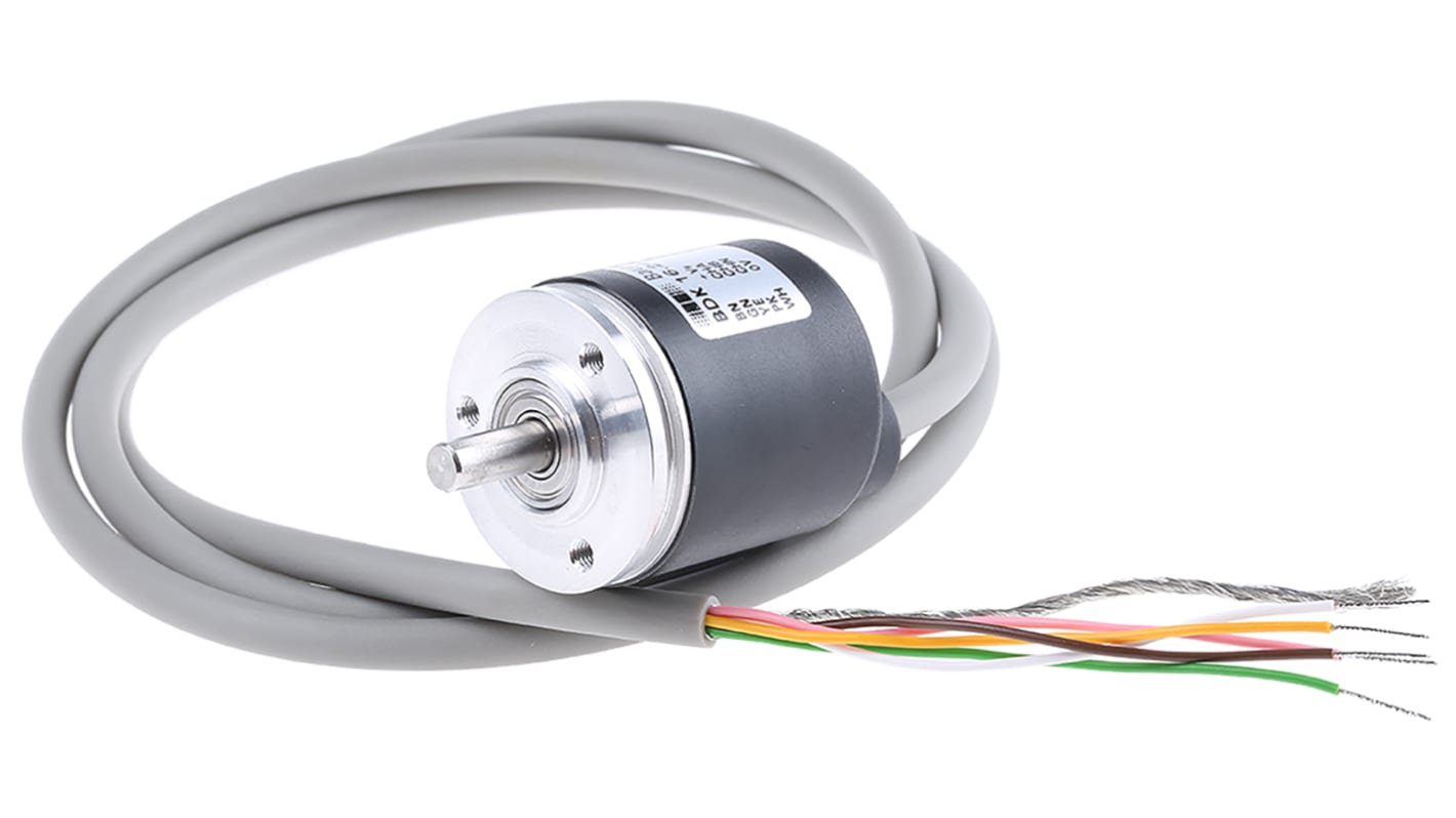 Encoder incrementale Baumer BDK 16.24K500-5-4, 500 impulsi/giro, montaggio Synchro Flange, diametro albero 5 mm, IP42.