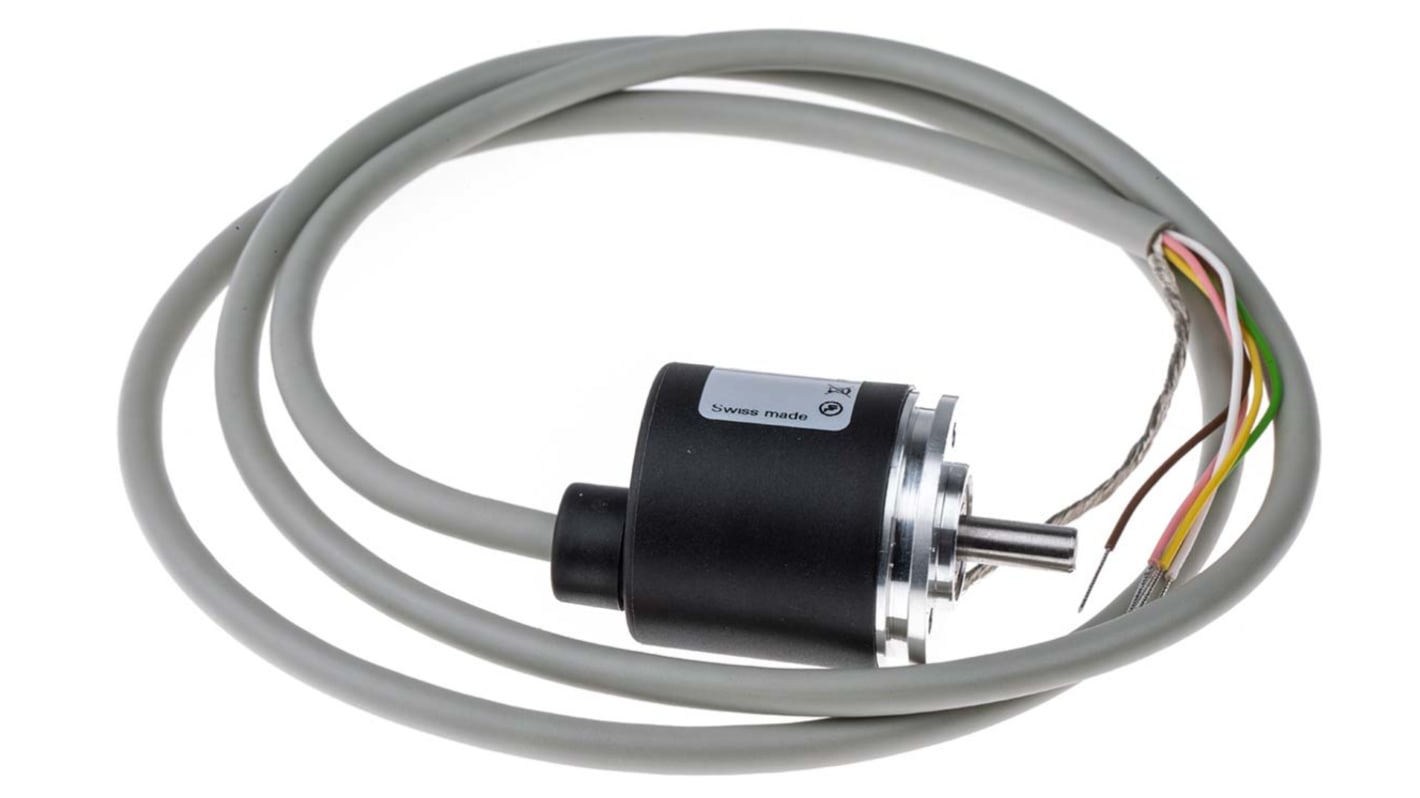 Baumer BDK 16.24K1024-5-4, encoder incrementale ottico con 1024 impulsi/giro, montaggio a collare, albero 5mm, IP42.