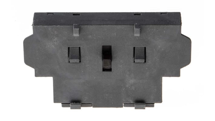 ABB OA2G11, modulo contatti ausiliario SPDT, corrente 16 A, montaggio su guida DIN, dimensioni 8,75 x 54 x 36 mm.