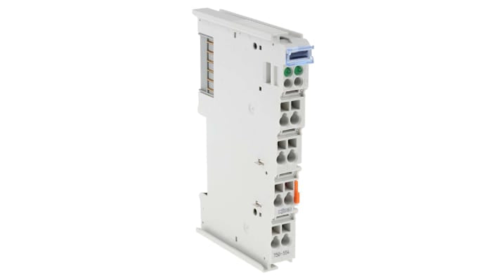 Modulo I/O Wago 750554 per guida DIN, 2 uscite analogiche 0-20 mA, dimensioni 100 x 12 x 65 mm, compatibile con SYSMAC.