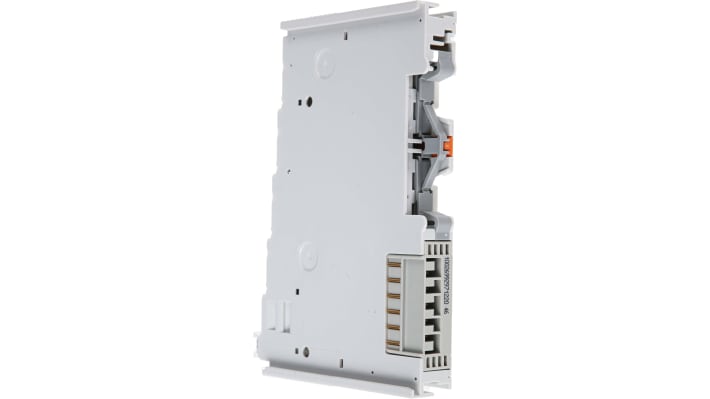 Modulo I/O Wago 750600, compatibile con sistema 750/753, montaggio su guida DIN, dimensioni 100 x 12 x 64 mm, grado di protezione IP20.