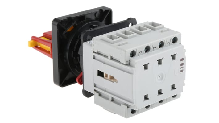 Interruttore di isolamento Siemens SIRIUS 3LD2050-1TL13, 3 poli, 16A, montaggio a pannello, grado di protezione IP65, dimensioni 48x48 mm.