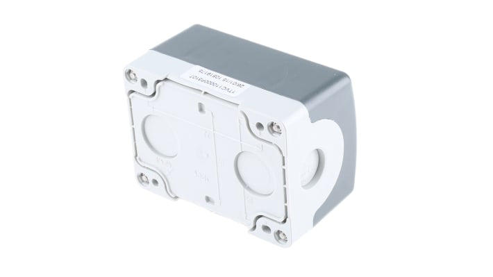 Interruttore stazione di controllo ABB con selettori a due e tre posizioni, grado di protezione IP65, dimensioni 43x30x78.5 mm.