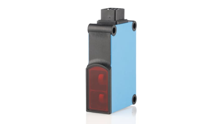 Sensore fotoelettrico rettangolare Sick WTB27-3R2611, rilevamento 30 mm a 1,6 m, montaggio a pannello, grado di protezione IP65.