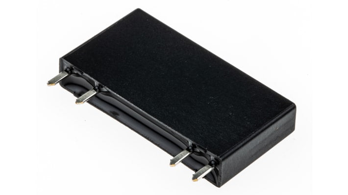 Finder 34.81.7.024.8240, relè a stato solido per montaggio su PCB, 2 A, 240 V ac, dimensioni 28 x 15 x 5 mm.