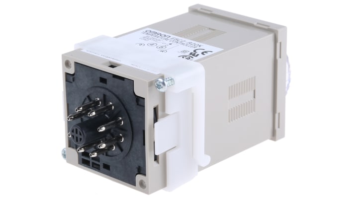 Regolatore di temperatura On/Off Omron E5C2-R20K, 100-240 V, 48x48 mm, montaggio a pannello, ingresso termocoppia tipo K.