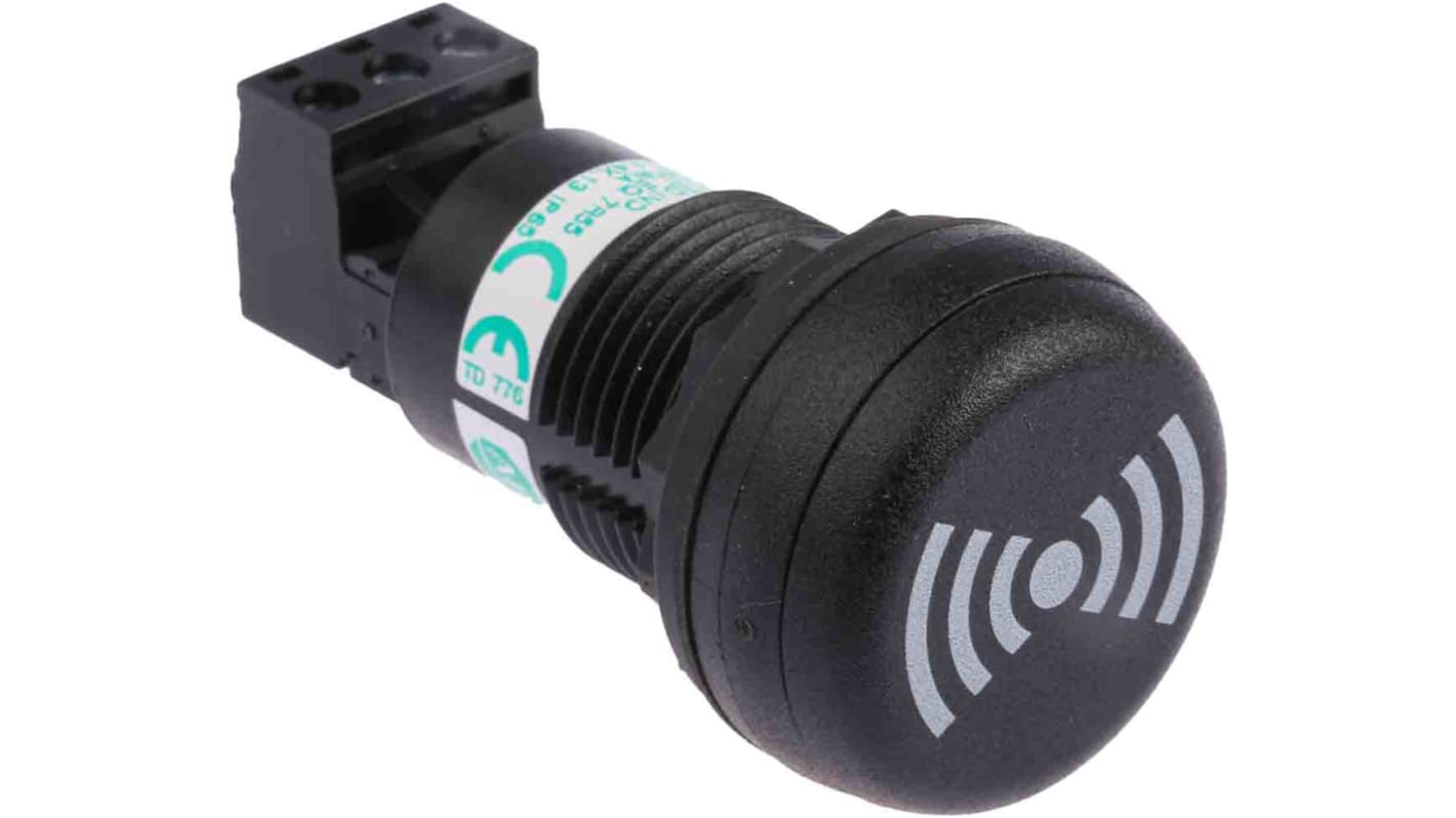 Sirena Allen Bradley 855P-B20SE22, montaggio a pannello, 240 V c.a., IP65, volume 80 dB, temperatura -25/+60 °C.