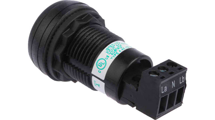 Sirena Allen Bradley 855P-B20SE22, montaggio a pannello, 240 V c.a., IP65, volume 80 dB, temperatura -25/+60 °C.