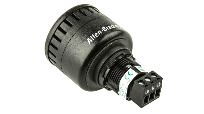 Allen Bradley 855P-B20ME22, sirena a pannello 240 V c.a., 100 dB, IP65, temperatura -25 °C/+60 °C, diametro 45 mm.