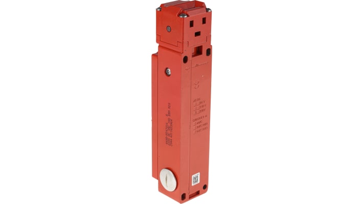 Interruttore di interblocco a solenoide Allen Bradley Guardmaster 440G-MT47016, 230V, IP67, 3NC+1NO, dimensioni 46.75x199x40mm.