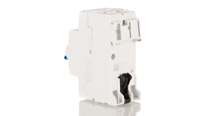 Interruttore differenziale ABB F202 AC-63/0,03, 2 poli, 63A, 30mA, montaggio su guida DIN, per protezione guasti a massa.