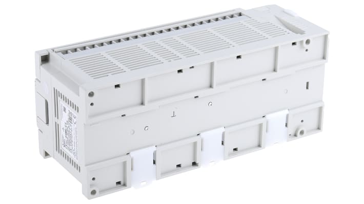 Modulo logico Mitsubishi Electric FX3U-64MR/ES per guida DIN, 32 ingressi e uscite relè, dimensioni 220 x 90 x 86 mm.