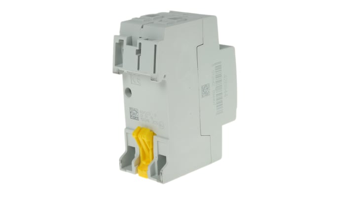 Interruttore differenziale ABB 2CSF202006R1630, 2 poli, 63A, 30mA, Tipo AC, montaggio su guida DIN, per protezione da correnti di guasto.
