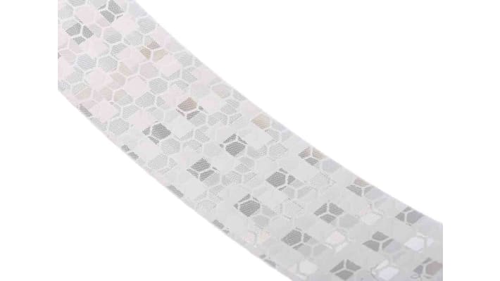 Nastro riflettente autoadesivo Telemecanique Sensors XUZB15, 25 mm di larghezza, spessore 0,2 mm, disponibile in 1 m e 5 m.