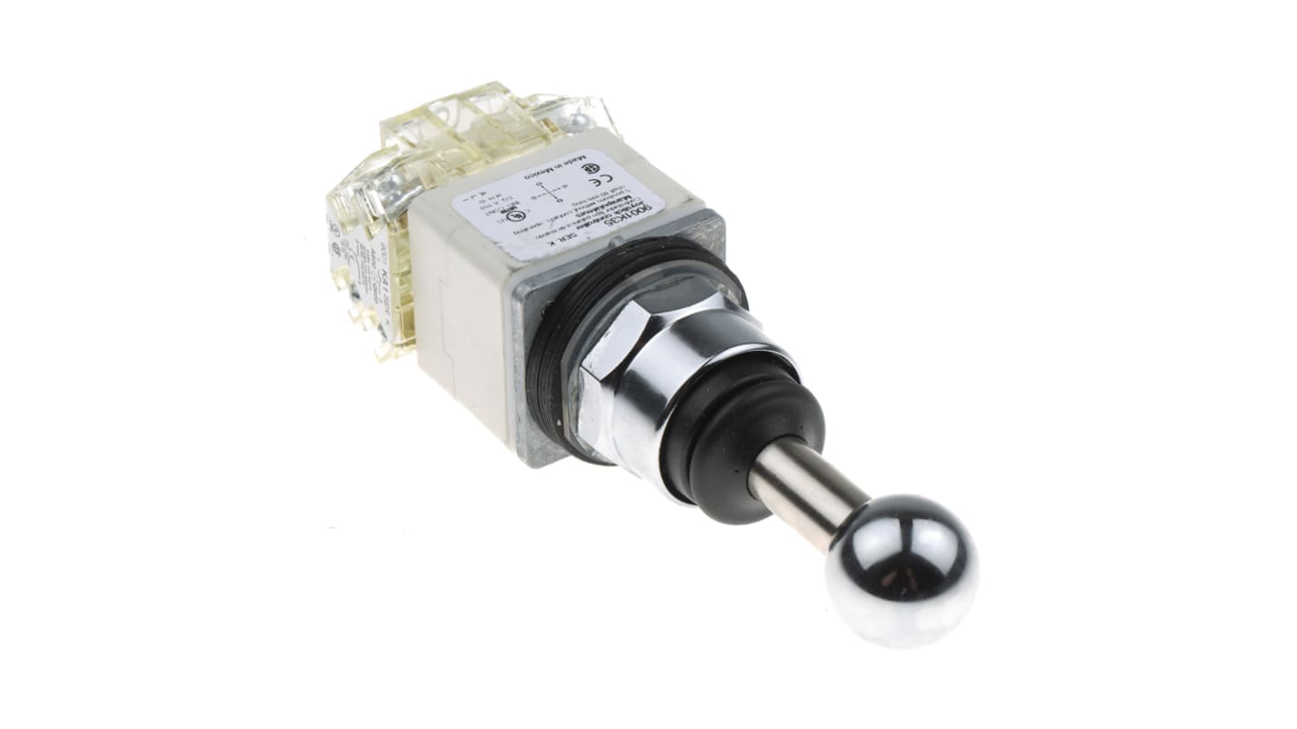 Interruttore joystick Schneider Electric 9001K35H2, IP66, 4 assi, 3 A a 240 V AC, 2NO/2NC, profondità 71 mm. Adatto per uso industriale.