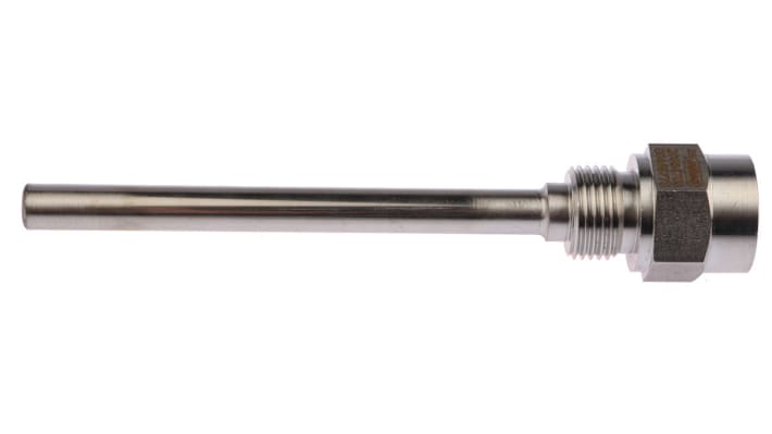 Thermowell Jumo 909710/10-848-10-150-104-26/000 in acciaio INOX 316L, per termocoppia, diametro 10 mm, collegamento gas 1/2 BSP.