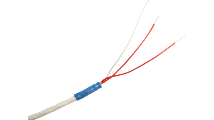 Sensore di temperatura Jumo 902350/34-386-1001-1-5-150-2-04-3100/317, RTD PT100, 150mm, 5mm, classe B, cavo PTFE 3m. Fissaggio dritto o inclinato.