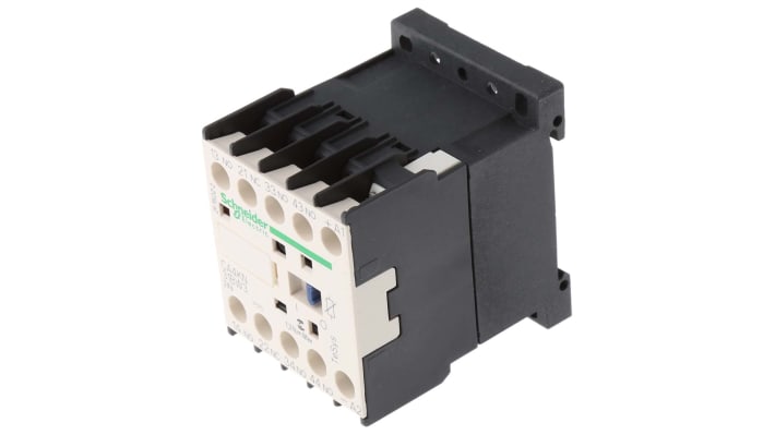 Relè di controllo Schneider Electric CA4KN31BW3: basso consumo, morsetti a vite, ideale per industria e sistemi di controllo.