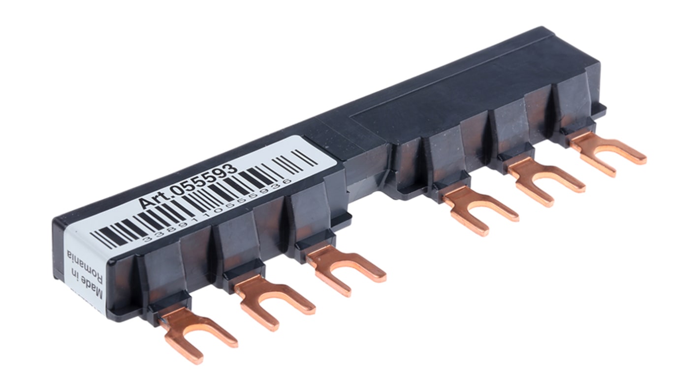 Barra di distribuzione Schneider Electric GV2G254 per interruttore protezione motori GV2. 690V, passo 54mm Linergy.