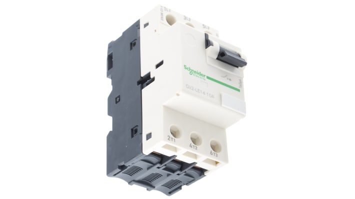 Interruttore automatico del motore Schneider Electric GV2LE14 10 A TeSys, operazione manuale, relè sovraccarico 758-923. Per protezione motori.