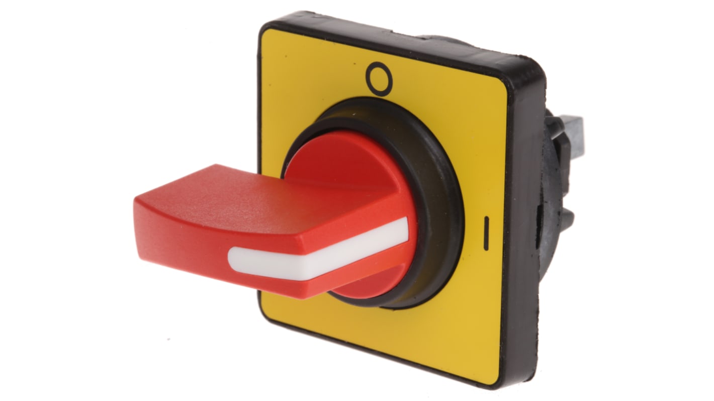 Manopola rossa Schneider Electric KCC1LH per interruttori a camme, compatibile con la Serie Harmony K e sezionatori Vario.