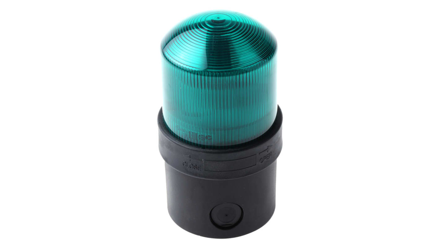 Segnalatore Fisso Schneider Electric XVBL0B3 LED Verde 24V ca/cc Harmony XVB IP65 - Design compatto 70mm, montaggio su base, ideale per lunghe distanze.