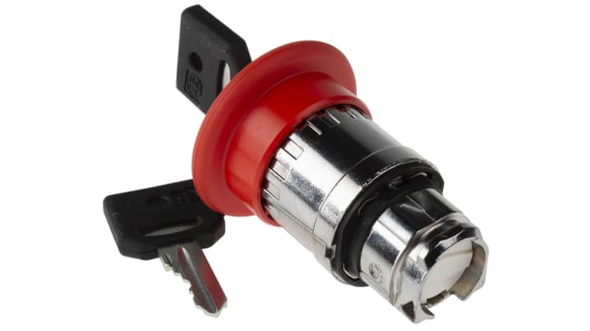 Pulsante di arresto di emergenza Schneider Electric Harmony XB4, montaggio a pannello, diametro 22 mm, grado di protezione IP 66.