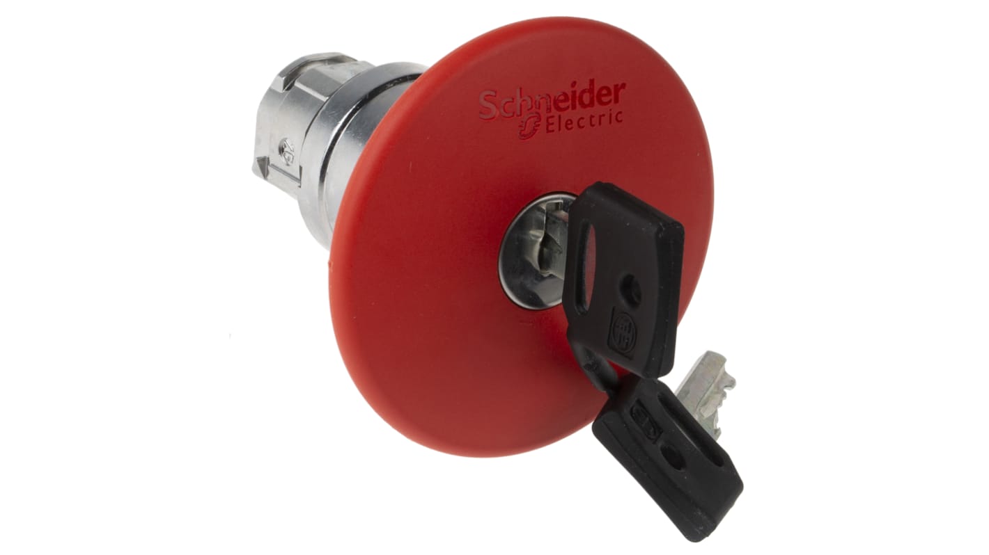 Pulsante di arresto di emergenza Harmony XB4, Ø 22mm, ZB4BS964 - Schneider Electric. Resistente e versatile per applicazioni industriali.