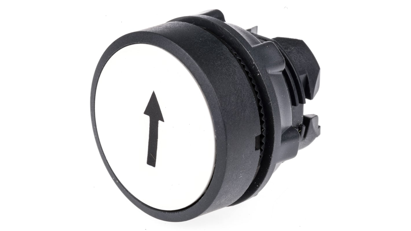 Attuatore pulsante Schneider Electric Harmony XB5, ritorno a molla, diametro 22mm, bianco, protezione IP66/IP67/IP69K.