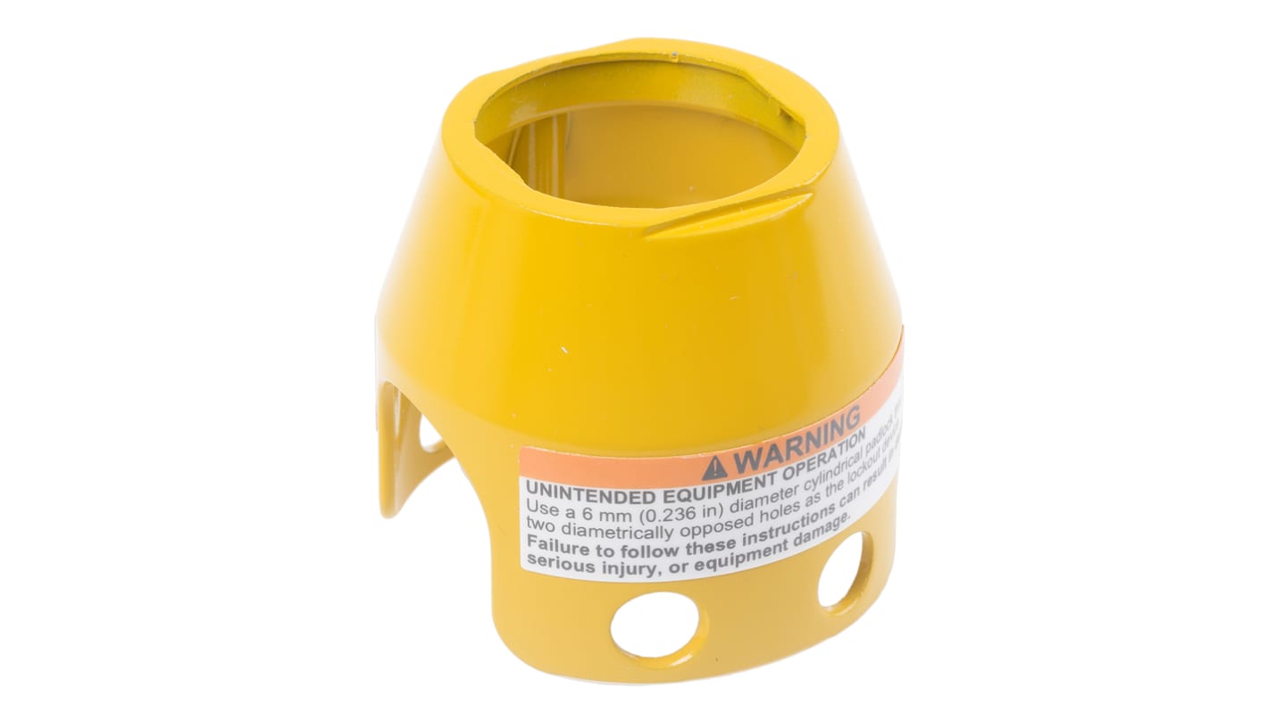 Protezione bloccabile gialla per pulsanti di emergenza XB4 e XB5 - Serie Harmony XB - ZBZ1605 Schneider Electric - Resistente all'acqua IP66.