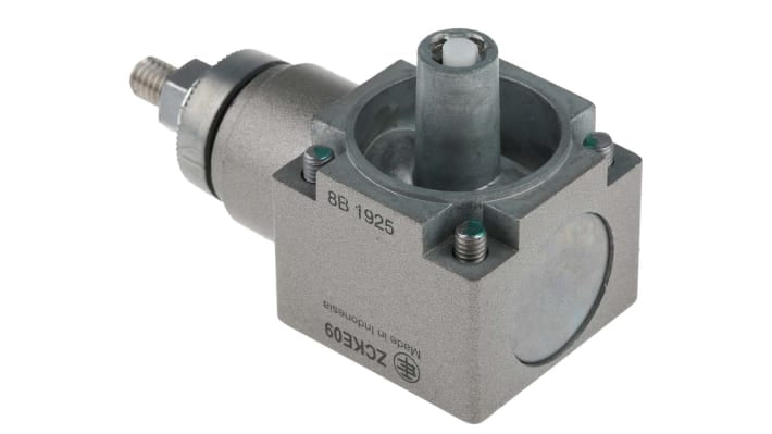 Interruttore di fine corsa Telemecanique Sensors ZCKE09 per serie Classic XCK J. Testa in metallo per prestazioni affidabili. Compatibile con serie XC.