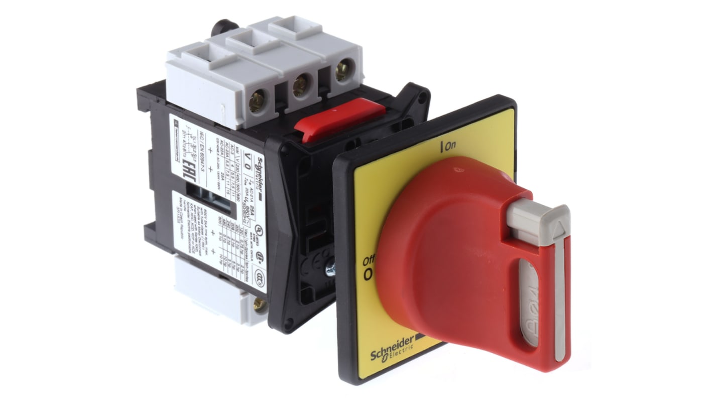 Interruttore di isolamento Schneider Electric VCD0 3P 25A 690V ca IP20 per applicazioni industriali - Serie TeSys.