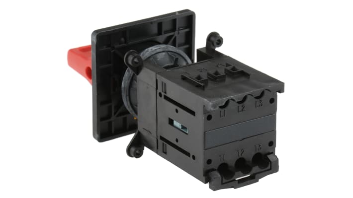 Interruttore di isolamento Schneider Electric VCDN12, 3 poli, 12A, 690V, grado di protezione IP65, dimensioni 60x60 mm.