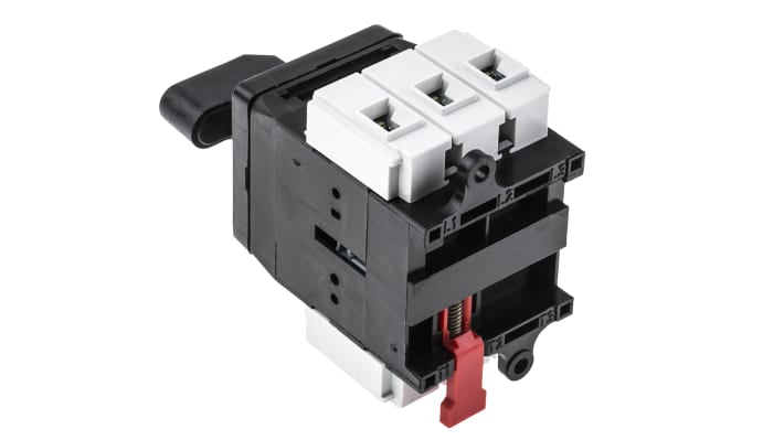 Interruttore di isolamento Schneider Electric VVD0, 3 poli, 25A, montaggio a pannello, dimensioni 74mm x 45mm x 106mm.
