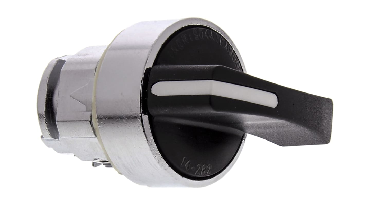 Selettore a chiave Schneider Electric XB4BJ53EX, 3 posizioni, metallo cromato, diametro di montaggio 22 mm, protezione IP67.