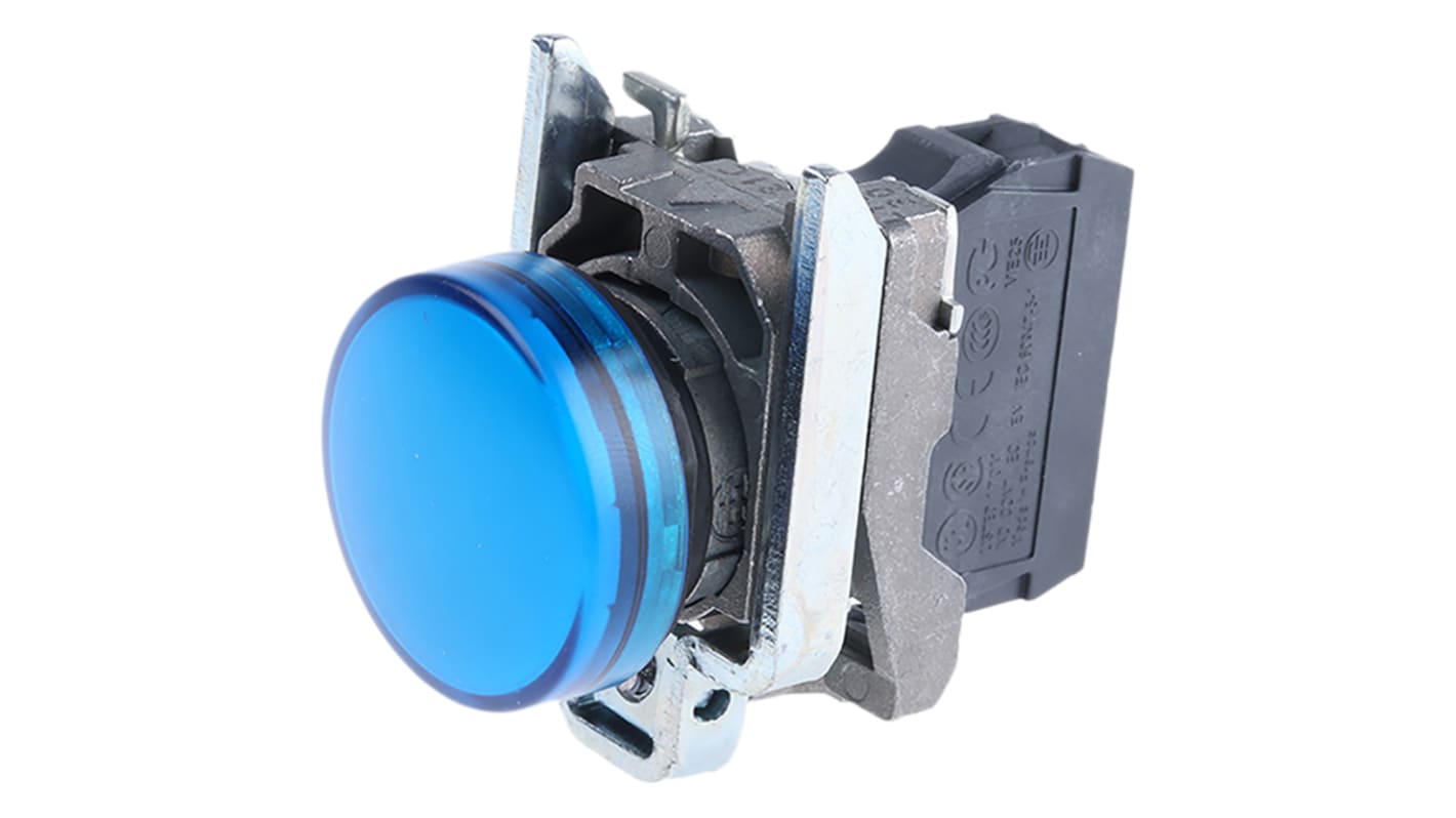 Spia LED universale Schneider Electric XB4BVM6, 22mm, montaggio a pannello - Resistente e versatile per ambienti industriali.