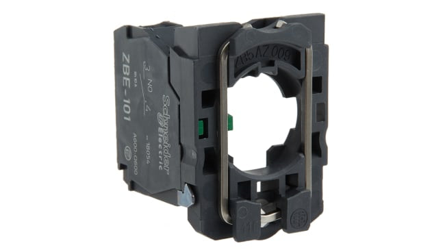 Pulsante a fungo SPST Schneider Electric XB5AC21, montaggio a pannello, diametro 22 mm, colore nero, grado di protezione IP 65 e IP 69 K.
