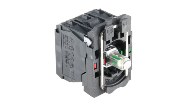 Pulsante luminoso SPDT rosso Schneider Electric XB5AW34B5, montaggio a pannello, diametro foratura 22 mm, grado di protezione IP 66-69K.