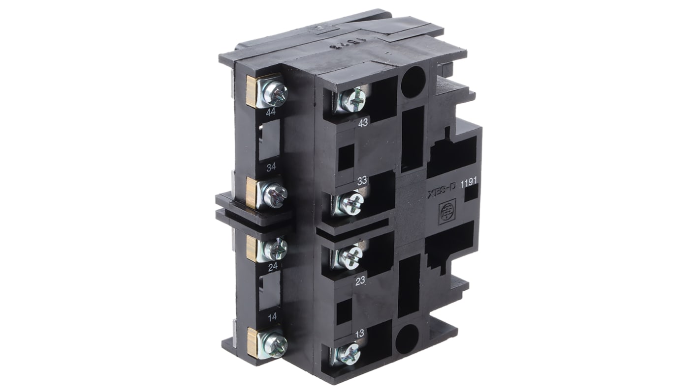Blocco contatto per finecorsa Schneider Electric XESD1191, 2 poli, configurazione 2NO, morsetto a vite, per applicazioni industriali.