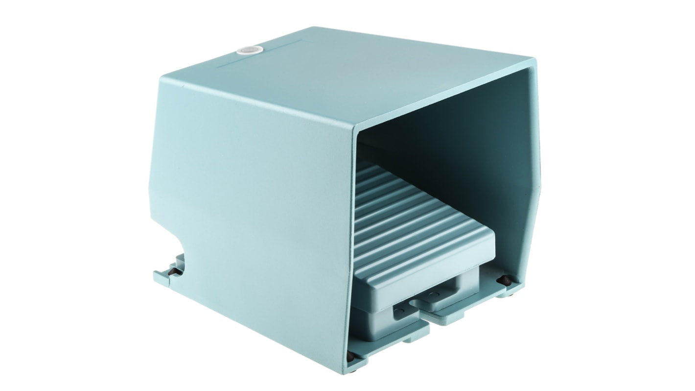 Interruttore a pedale instabile On-Off Schneider Electric XPEM311, IP66, 2NO/2NC, dimensioni 137mm x 172.5mm, per applicazioni industriali.