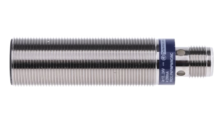 Sensore di prossimità cilindrico Telemecanique Sensors XS1M18KP340D, induttivo M18, distanza di rilevamento 5 mm, grado di protezione IP67.