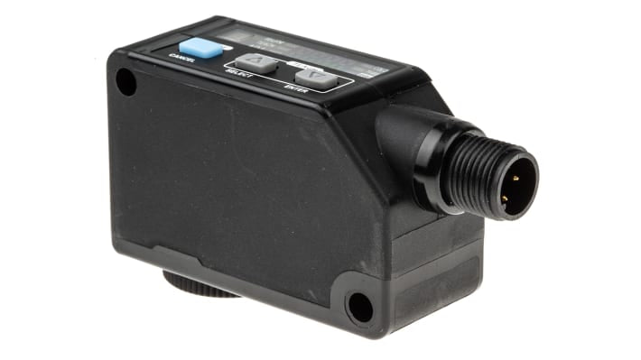 Sensore colore/contrasto Panasonic LX-101-P-Z, alimentazione 12-24 V, corrente 750 mA, display LCD, teach-in, cablato.