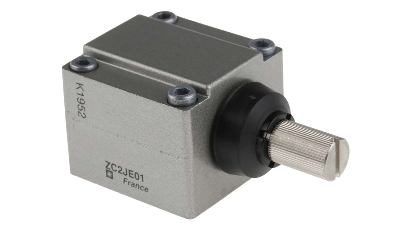 Testa rotante Telemecanique Sensors ZC2JE01 per serie XCJ2, progettata per applicazioni industriali, senza leva di comando.