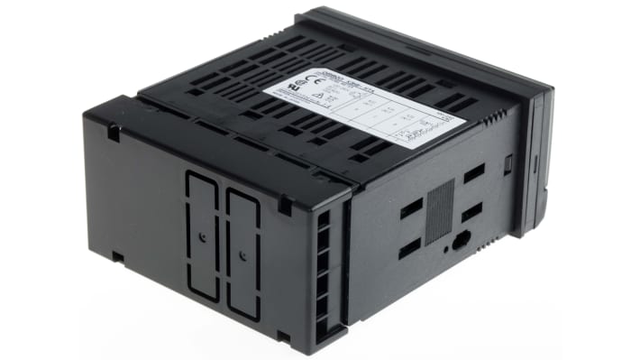 Indicatore di temperatura Omron K3HB-HTA 100/240VAC, formato DIN 1/8, display LED, ingresso termocoppia e PT100.