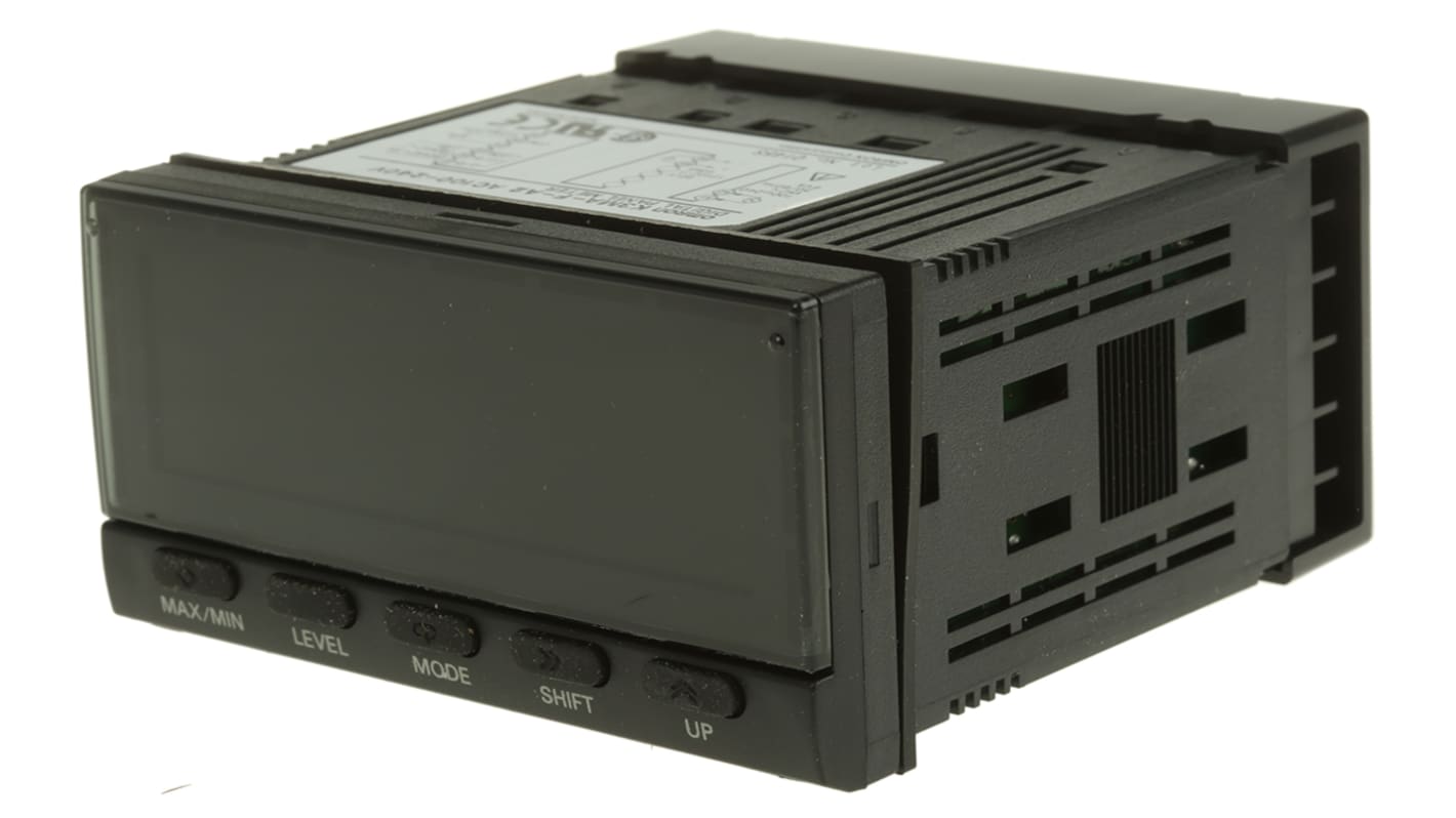 Misuratore digitale multifunzione da pannello Omron K3MA-F-A2 AC100-240, dimensioni 48x96 mm, display LCD a colori, grado di protezione IP66.