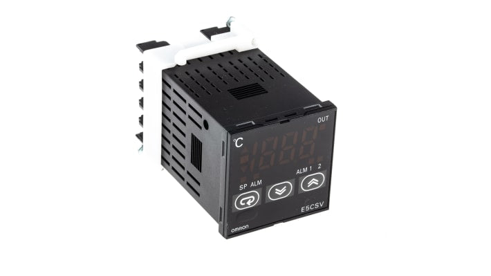Omron E5CSV-R1T-500 AC100-240, regolatore PID 48x48 mm, tensione 100-240 V, montaggio a pannello, IP66, display LCD.