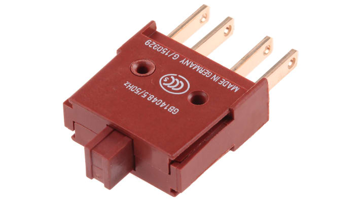 Siemens blocco contatti interruttore modulare 1 NC, tensione 24 V, con connettore maschio 2,8 x 0,8 mm, base a cuneo.