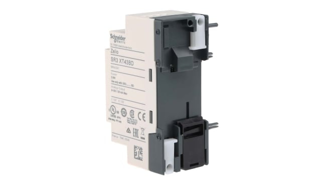 Modulo I/O Zelio Logic SR3XT43BD Schneider Electric, 2 ingressi, 2 uscite, 24V c.c. per automazione industriale, HVAC e controllo edifici.